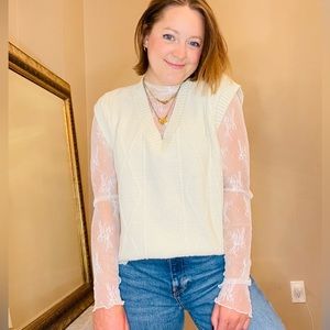 Cable Knit Sweater Vest GREAT CONDITION 

Size: Best Fit XLarge